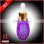 Taiwan exporter hair care Aloe Vera oil purple plastic dropper bottle