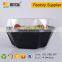 Factory supply PET plastic disposable fruit salad bowl with lid