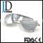 Cool and fashion silvery aviator mirror lens ladies metal sunglasses.