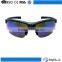 Trendy design retro men women half rim protective sports custom logo reflective blue lens sunglasses goggles