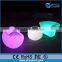 Outdoor Bar Furniture Set Curved Design Illuminated Rgb Color Changing Led Sofas and Tables