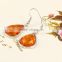 Beautiful Bohemia jewelry set custom amber earring and necklace holders