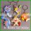 Wholesale Pokeball Figures PVC Keychains Keyring with cheap price
