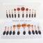 Best Rose Gold with black makeup brush blush brush plastic 10 piece oval makeup brush synthetic makeup brushes