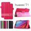 Lychee Texture PU Leather Case cover with Stand For HUAWEI T1 T1-701U FOLDING LEATHER CASE POUCH tab2 case