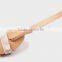 Separable long handle wooden bath brsh,back cleaning brush