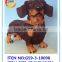 Hot selling decoractive resin garden statues sbrown short feet sleuth hound