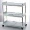 3 Tier Durable Impact and Rust-Resistant Plastic Shelves
