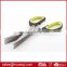 5 layer blades kitchen herb scissors with soft grip handle stainless steel kitchen scissors