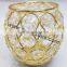 Clear Crystal Carved Votive Candle Holder for Home Decoration