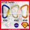 23KN D Shape Mountaineer Climbing Aluminum Carabiner With Screw Lock