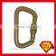 2200SG Square Steel D Screw Gate Opening Cheap Rescue Carabiner
