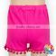 Hot Pink Baby Girls Pom Pom Shorts With Ribbon Bow Kids Cotton Shorts Summer Sequin Shorts Wholesale Girls