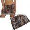 Womens Summer Beach Bikini Cover Wrap Up Leopard Swimwear Mini Sarong Skirt