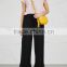 Wholesale Women Apparel Hot Sale Newest Tassel Trim Black Gauze Trousers(DQE0359P)