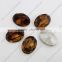 Oval glass stones for clothes decoration