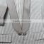 Latest design contrast fibric good quality slim fit 2013 neck designs for ladies suit/ladies half sleeve business suit