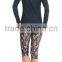 Stylish Sublimated Workout Capri Pants Sexy Activewear Gym Leggings Cropped Leggings for Running Fitness Clothing Sportswear