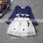 A0233Unique Baby Girl Names Images Dress Long Sleeve Ruffled Children Wear