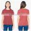 100%Cotton short sleeve women t shirt wholesale blank t-shirt custom 2016