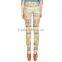 Fashionable Wholesale Women Slim Pants Casual Patterned Skinny Jeans