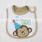 Fashion Design Cute Animal Baby Bibs Three Layers Waterproof baby bandana drool bibs