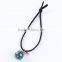 Glass Elastic Hair Ties Ball Black Dark Green Rhinestone