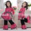 Hot Pink Lattice Blossom Top & Pants - Infant, Toddler & Girls