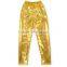 Wholesale boutique Halloween tight black metallic sequin pants kids H9