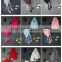 Wholesale high quality knitted adults winter hat and scarf set raccoon fur ball decoration