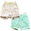Latest wholesale children's boutique clothing girls ruffle raglan flower shorts
