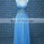 Sexy Halter Design Long Chiffon Girls Bridesmaid Dress Pattern