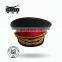 brown military private first class cap with black elastic band for military