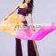 Mixed colorful silk belly dance fan veil for kids and adult with size 1m and 1.5m and 1.8m P-9023#