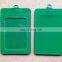 cheap colorful vertical double card PU leather id card holder