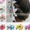 Fashion Summer style orchid flower hairpin,fabric holiday hair jewelry,bride wedding barrettes