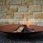 Antique Indian Outdoor steel metal fire pit bowl
