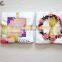 Baby Monthly Milestone Blanket Large 60"x40" Floral Wreath & Headband