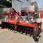 Combined farm tractor agricultural machinery rotary ridger cultivator with fertilizer spreader