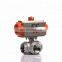 Pneumatic power L/T Type Stainless Steel BSPT BSP NPT Thread 3 Way Ball Valve