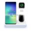 Newest 2019 Shenzhen Universal Wireless Charger Usb Hub  Fast Sucker Watch Mobile Phone Headset 3 In 1 In Car Wireless Charger