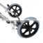 Lightweight four wheels aluminium alloy folding elderly people tray white handicap rollator walker for adults