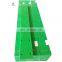 belt conveyor impact bar uhmwpe wear resistance strips conveyor belt impact pad colored uhmwpe bar green plastic hdpe wear strip