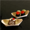 Disposable Wood Boat Bamboo Wooden Boat Plates Dishes Sushi Boat Sushi Serving Tray Bamboo Leaf Boat Food Container Wood Bowl for Catering and Home