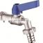 Chromed ninety degree single handle two way water stop angle valve