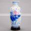 Best selling Chinese tall blue and white ceramic porcelain vase for living room decor