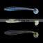 13cm 12g screw thread T Tail worm lures shad bait large paddle tail lure soft plastic lure