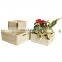 Wholesale unfinished small wooden apple crates for crafts set of 3