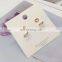 Simple Hot White Paper Ankle chain Card