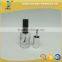 Square square glass nail polish bottle with brush cap